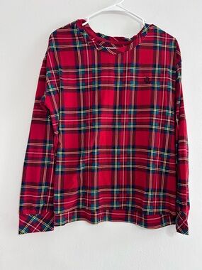 Bundle: Two matching Ralph Lauren Red Plaid Pajama Sets